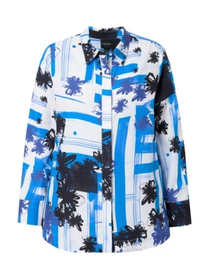 Foto van product Ulla Popken Blouse blauw / zwart / wit
