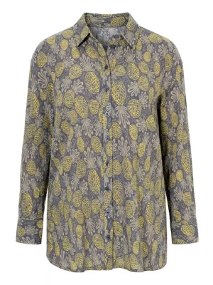 Foto van product Ulla Popken Blouse geel / grafiet