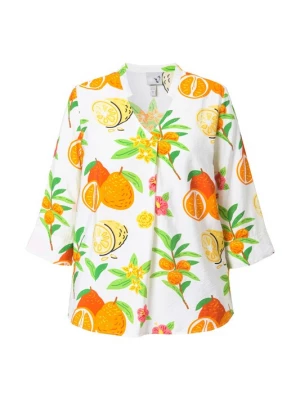 Foto van product Ulla Popken Blouse geel / groen / lichtgroen / oranje / wit