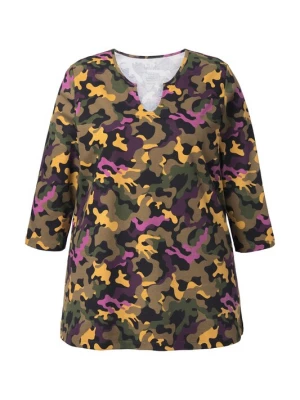 Foto van product Ulla Popken Blouse geel / olijfgroen / lila / zwart