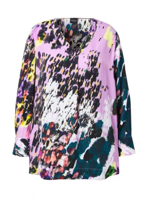 Foto van product Ulla Popken Blouse geel / petrol / lila / wit