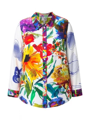 Foto van product Ulla Popken Blouse gemengde kleuren / wit