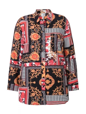Foto van product Ulla Popken Blouse goudgeel / oranje / rosa / zwart