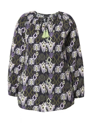 Foto van product Ulla Popken Blouse groen / lila / zwart / wit
