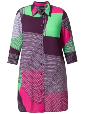 Foto van product Ulla Popken Blouse groen / pruim / braam / pink