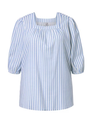 Foto van product Ulla Popken Blouse hemelsblauw / wit