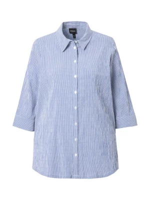 Foto van product Ulla Popken Blouse kobaltblauw / wit