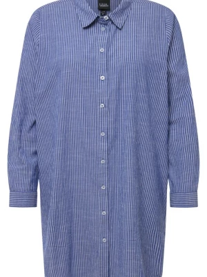 Foto van product Ulla Popken Blouse kobaltblauw / wit