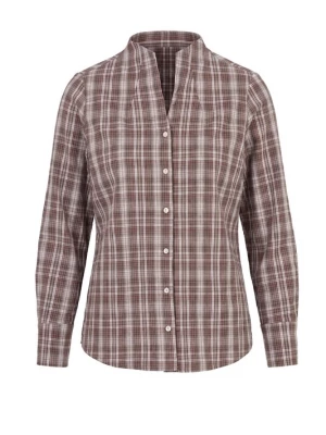 Foto van product Ulla Popken Blouse lichtbeige / donkerbruin