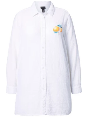 Foto van product Ulla Popken Blouse lichtblauw / geel / oranje / wit