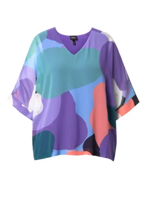 Foto van product Ulla Popken Blouse lichtblauw / smaragd / lila / lavendel