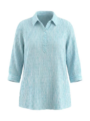 Foto van product Ulla Popken Blouse lichtblauw / wit