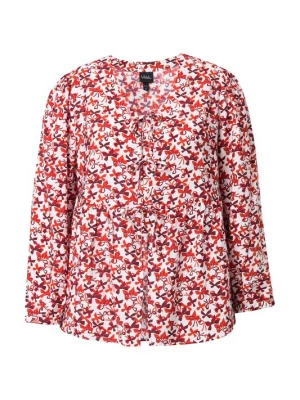 Foto van product Ulla Popken Blouse lila / rood / wit