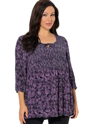 Foto van product Ulla Popken Blouse lila / zwart