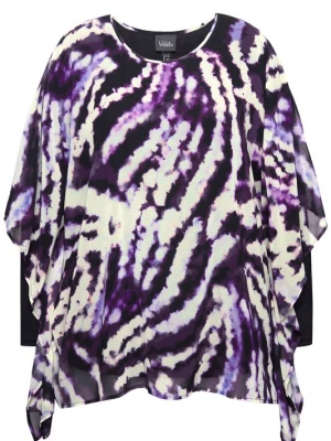 Foto van product Ulla Popken Blouse lila / zwart / wit