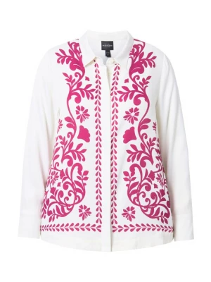 Foto van product Ulla Popken Blouse magenta / wit