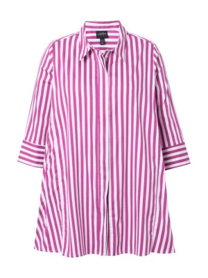 Foto van product Ulla Popken Blouse magenta / wit