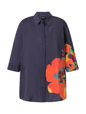 Foto van product Ulla Popken Blouse marine / gemengde kleuren / oranje