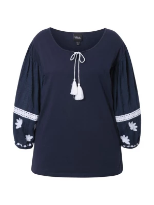 Foto van product Ulla Popken Blouse marine / natuurwit