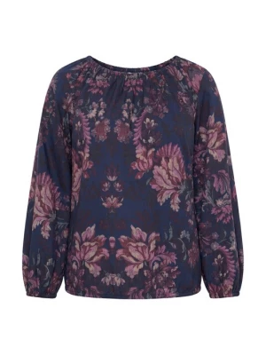 Foto van product Ulla Popken Blouse marine / wijnrood