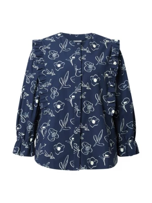 Foto van product Ulla Popken Blouse marine / wit