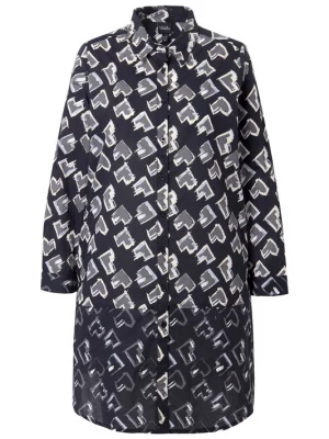 Foto van product Ulla Popken Blouse navy / lichtblauw / zwart / wit