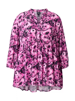 Foto van product Ulla Popken Blouse pink / framboos / zwart