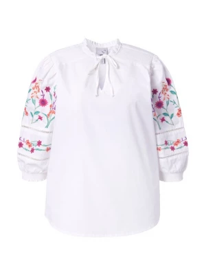 Foto van product Ulla Popken Blouse smaragd / oranje / pink / wit