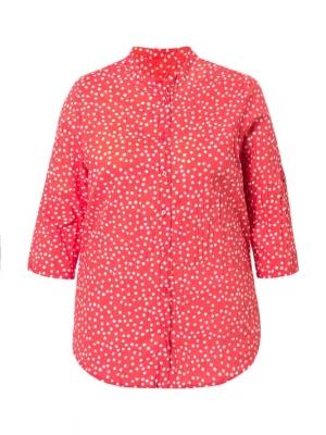 Foto van product Ulla Popken Blouse zalm roze / wit