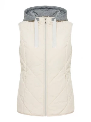 Foto van product Ulla Popken Bodywarmer ivoor / grijs
