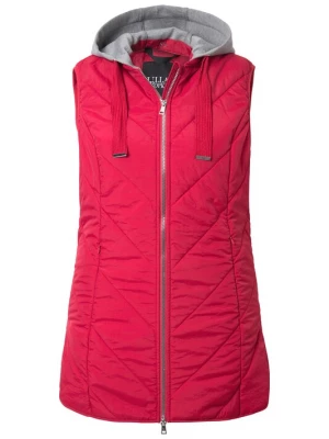 Foto van product Ulla Popken Bodywarmer lichtgrijs / watermeloen rood