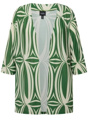 Foto van product Ulla Popken Gebreid vest beige / groen