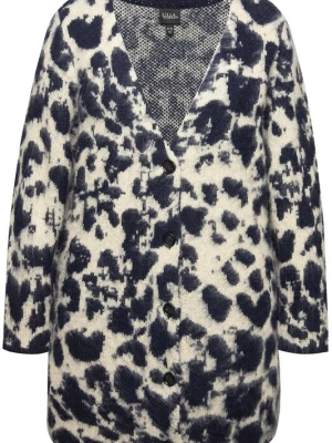 Foto van product Ulla Popken Gebreid vest beige / marine