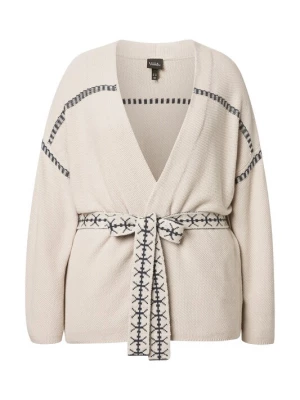 Foto van product Ulla Popken Gebreid vest crème / zwart