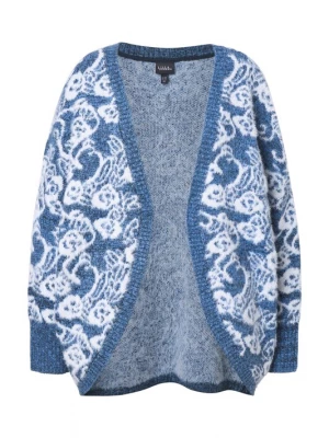 Foto van product Ulla Popken Gebreid vest lichtblauw / wit