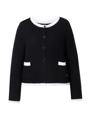 Foto van product Ulla Popken Gebreid vest zwart / wit