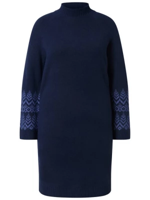 Foto van product Ulla Popken Gebreide jurk navy / royal blue / koningsblauw