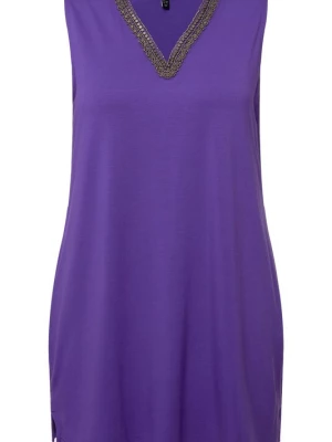 Foto van product Ulla Popken Gebreide top grijs / lila / violetblauw