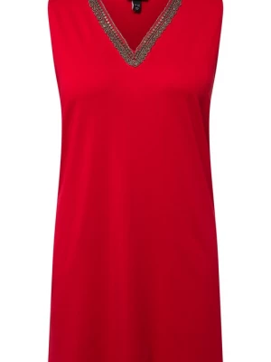 Foto van product Ulla Popken Gebreide top grijs / rood / neonrood