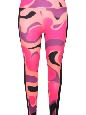 Foto van product Ulla Popken Leggings lichtlila / abrikoos / fuchsia / zwart