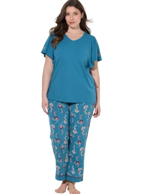 Foto van product Ulla Popken Pyjama lichtblauw / petrol