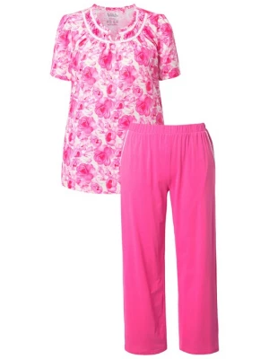 Foto van product Ulla Popken Pyjama pink / wit