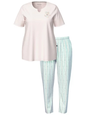 Foto van product Ulla Popken Pyjama smaragd / mintgroen / pastelroze / wit