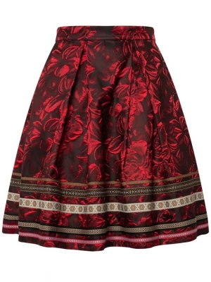 Foto van product Ulla Popken Rok bruin / greige / rood / vuurrood