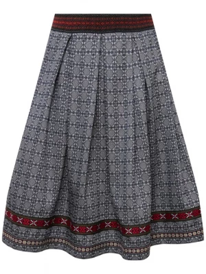 Foto van product Ulla Popken Rok marine / bloedrood / wit