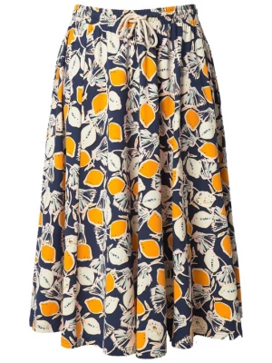 Foto van product Ulla Popken Rok marine / geel / wit