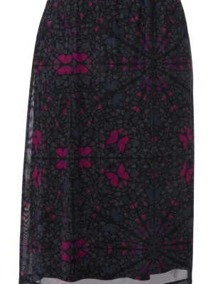 Foto van product Ulla Popken Rok pink / zwart