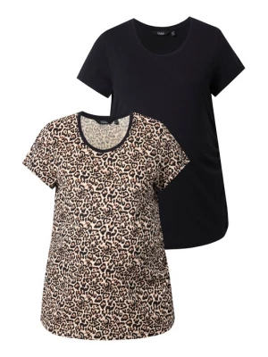 Foto van product Ulla Popken Shirt abrikoos / zwart