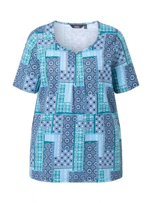 Foto van product Ulla Popken Shirt aqua / royal blue / koningsblauw / hemelsblauw