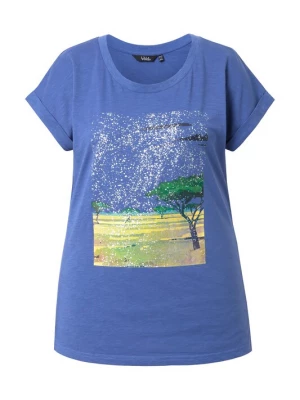 Foto van product Ulla Popken Shirt azuur / geel / donkergroen / wit